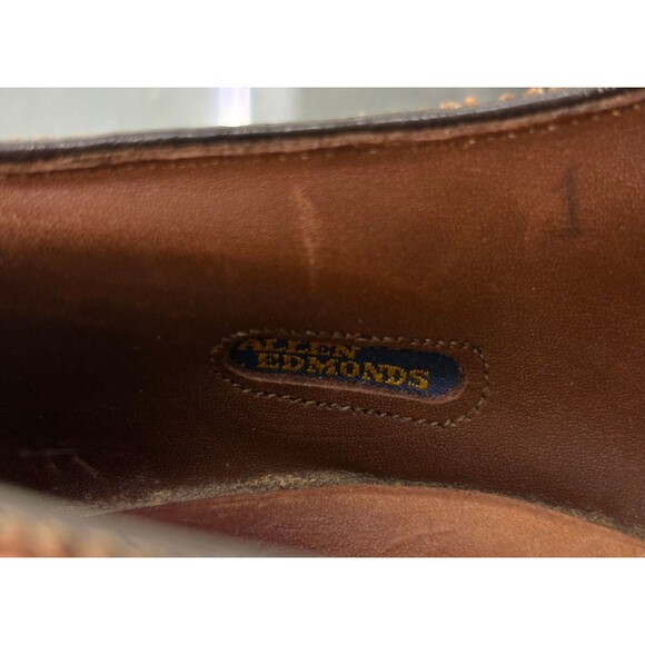 Allen Edmonds Sanford Men\'s Medallion Derby Dress Shoes Size 9.5 B Made in USA